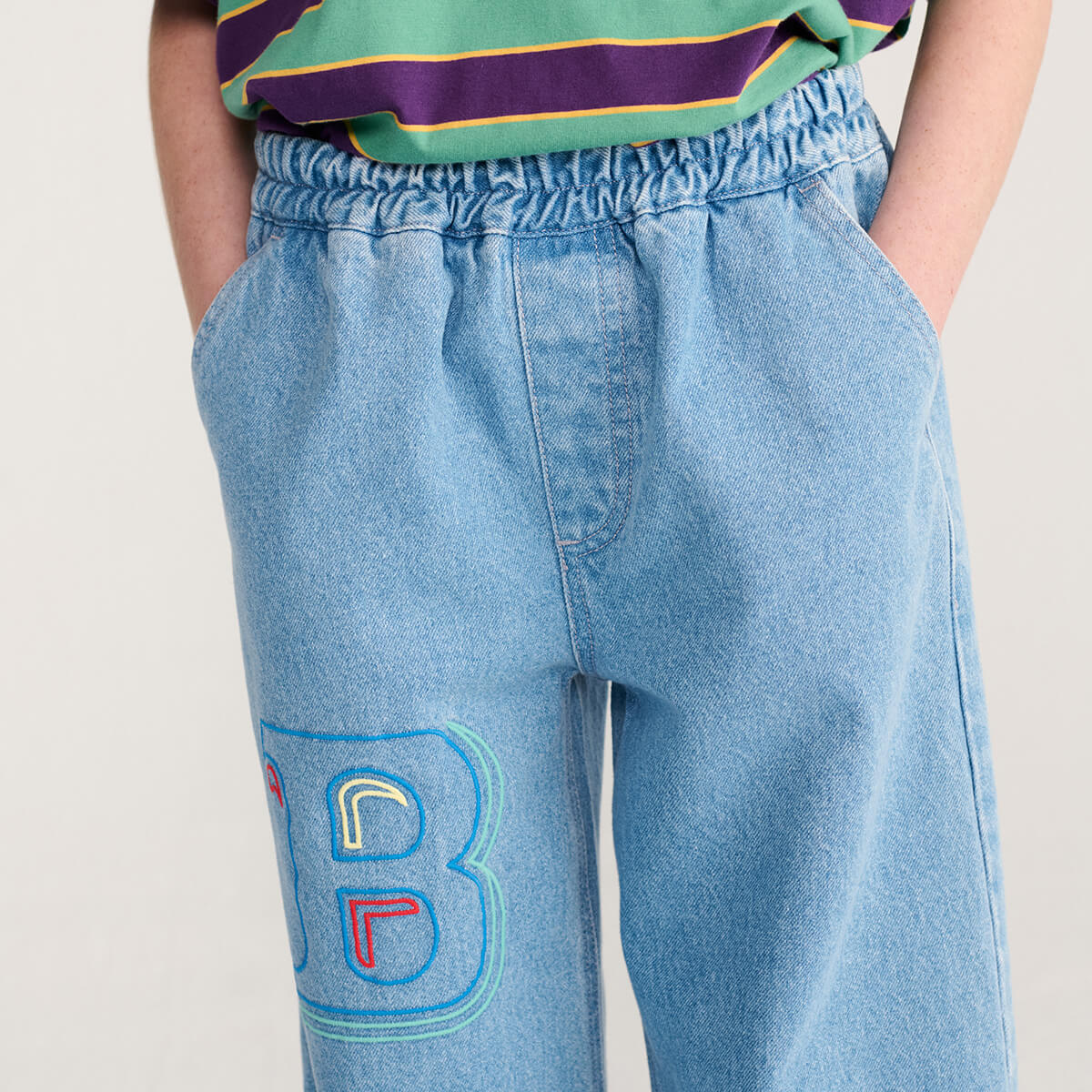 Bobo Choses Embossed Denim Pants by Bobo Choses