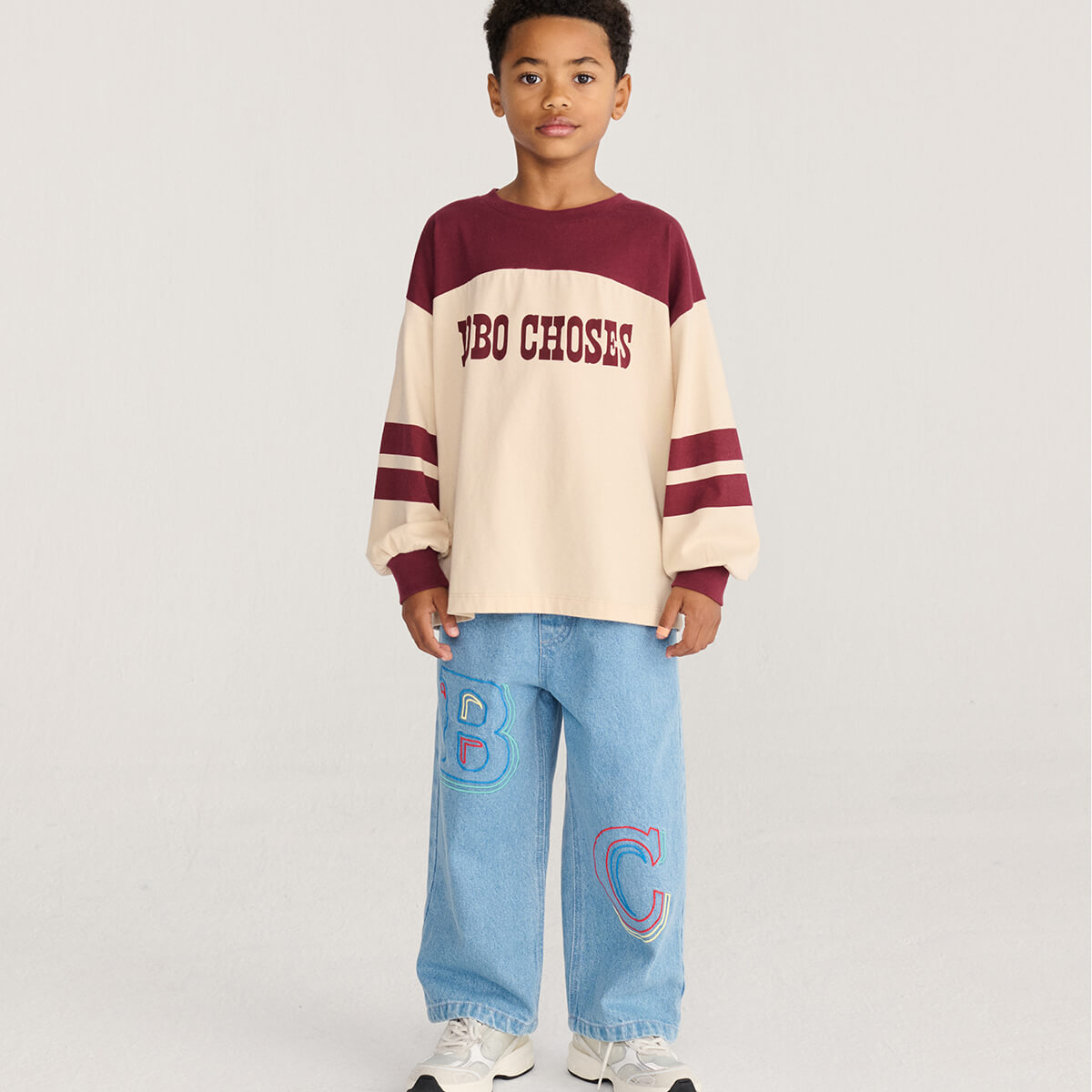 Bobo Choses Embossed Denim Pants by Bobo Choses
