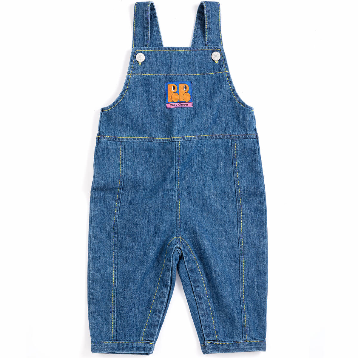 Booo Bo Choses Tag Denim Baby Overall by Bobo Choses