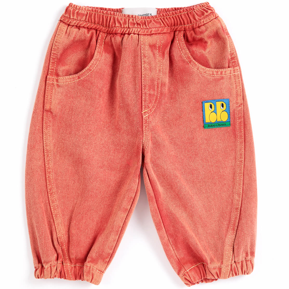 Booo Bo Choses Tag Denim Baby Pants by Bobo Choses