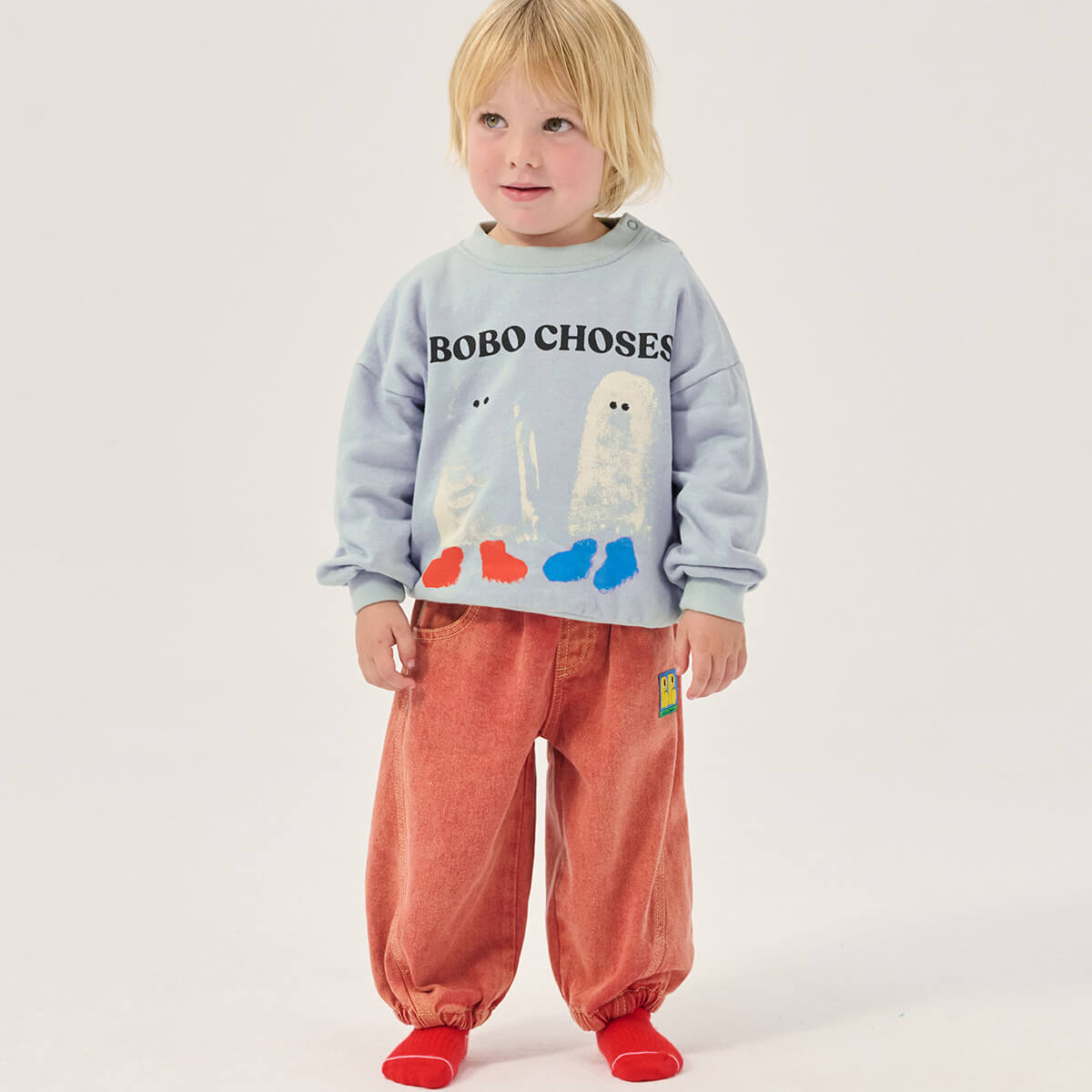 Booty Ghosts Baby Sweatshirt by Bobo Choses