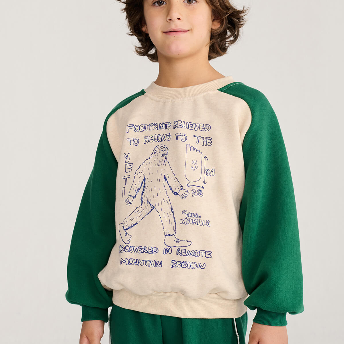 Mr. Footish Raglan Sweatshirt by Bobo Choses
