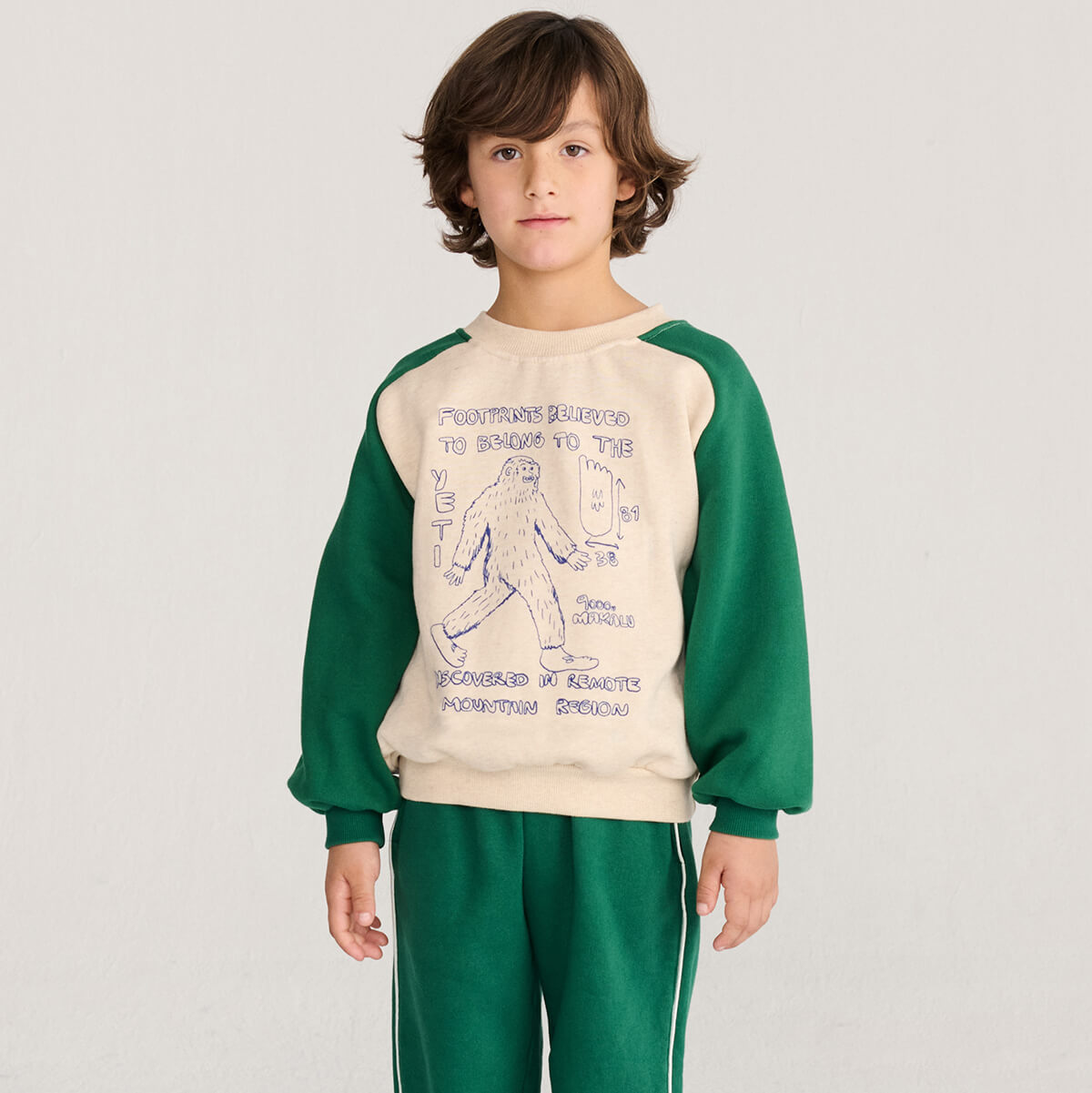 Mr. Footish Raglan Sweatshirt by Bobo Choses