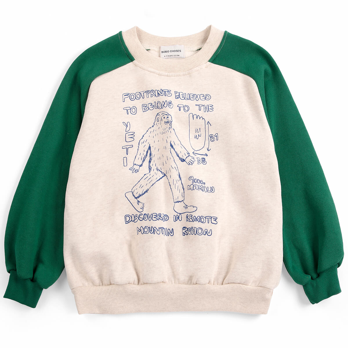 Mr. Footish Raglan Sweatshirt by Bobo Choses