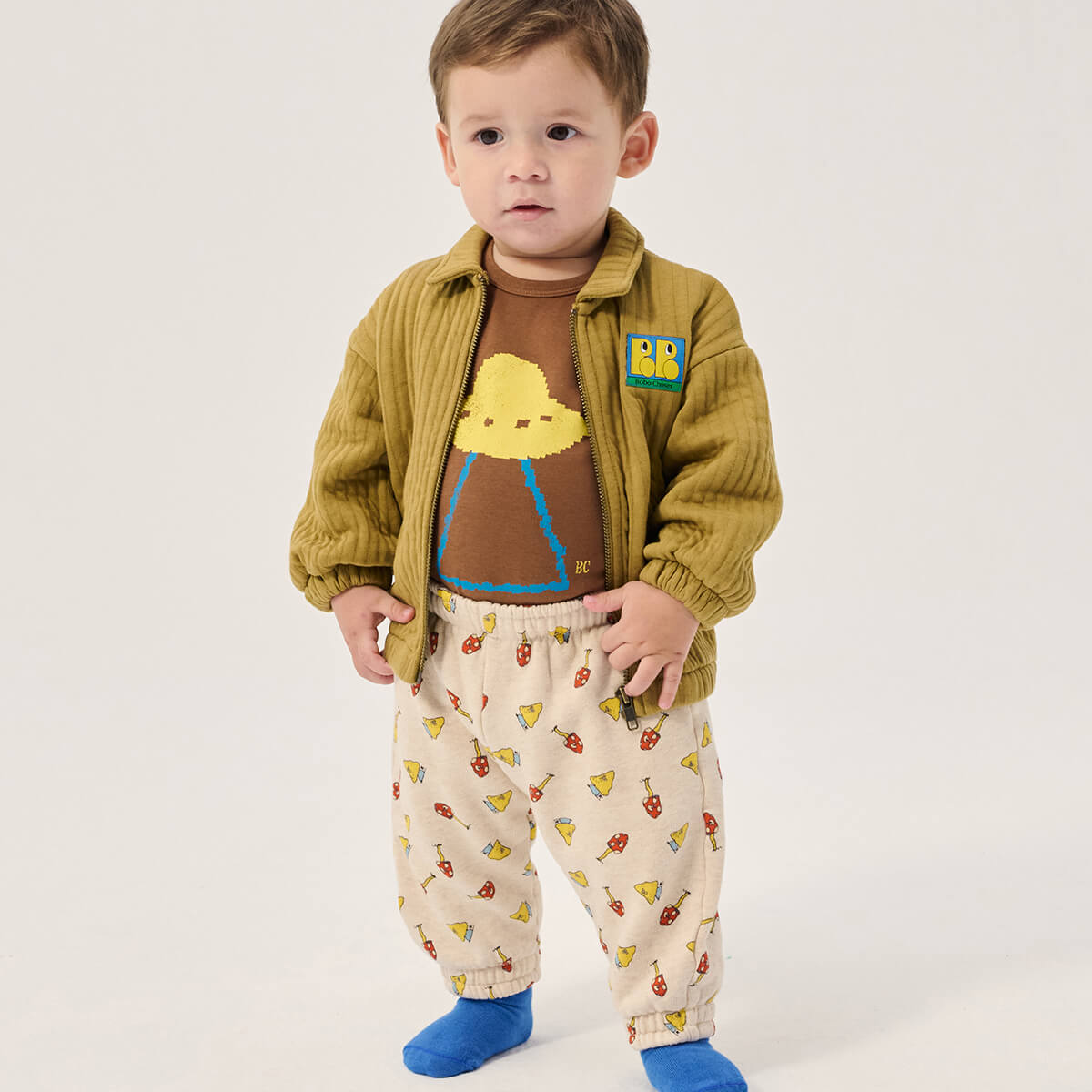 Mush Monster Duo All Over Baby Jogging Pants by Bobo Choses