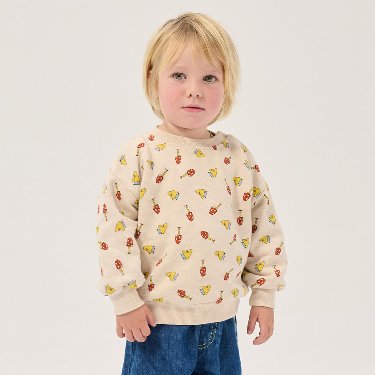 Mush Monster Duo All Over Baby Sweatshirt by Bobo Choses