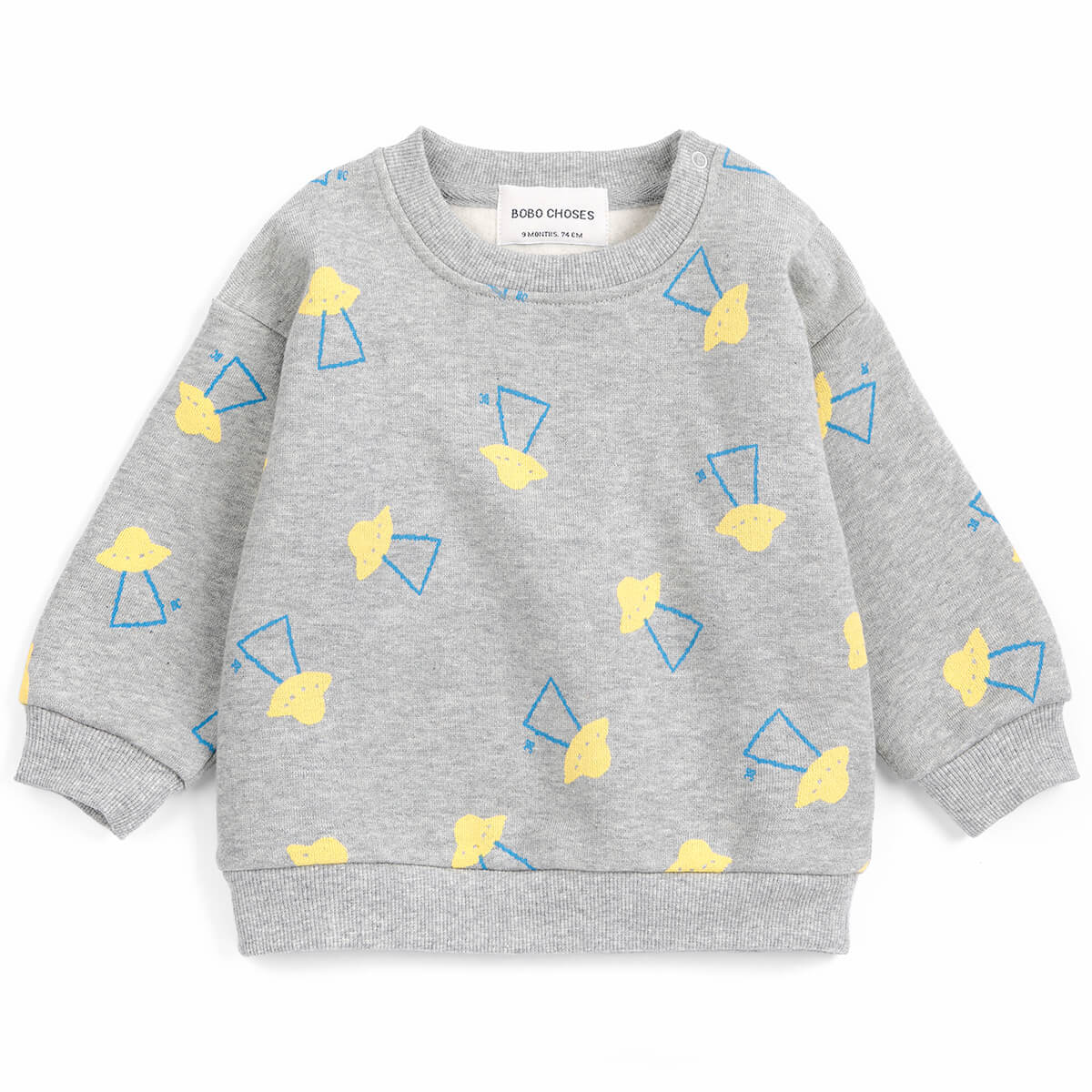 Pixel Abduction All Over Baby Sweatshirt by Bobo Choses