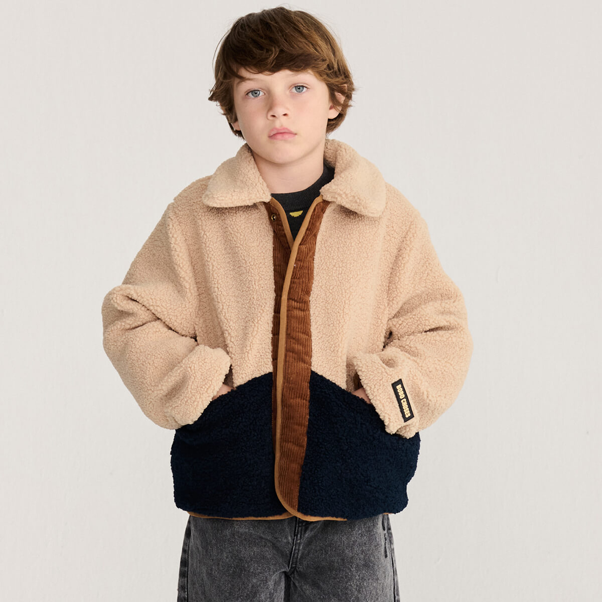 Pixel Abduction All Over Reversible Jacket by Bobo Choses