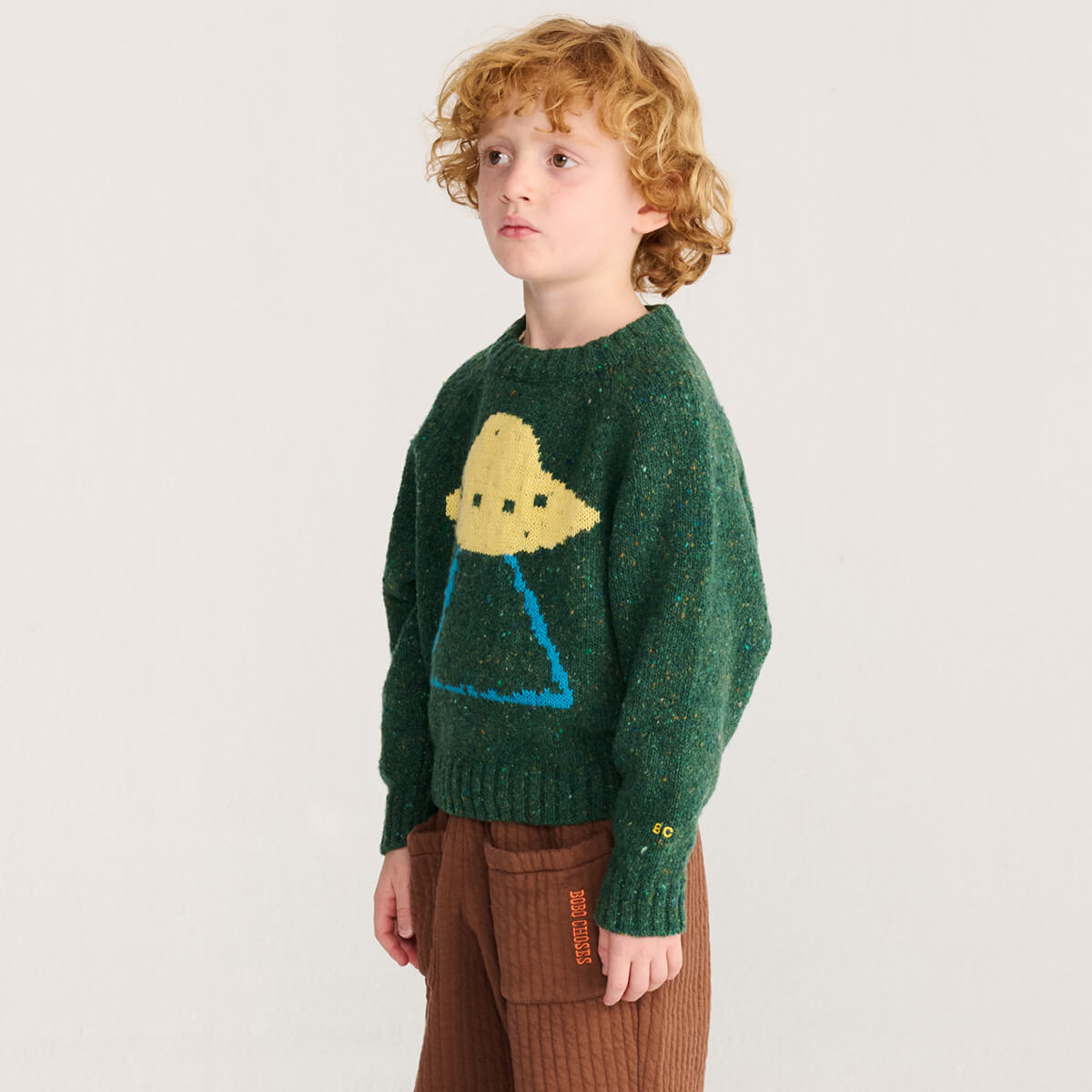 Pixel Abduction Jacquard Jumper by Bobo Choses
