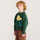 Pixel Abduction Jacquard Jumper by Bobo Choses