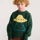Pixel Abduction Jacquard Jumper by Bobo Choses