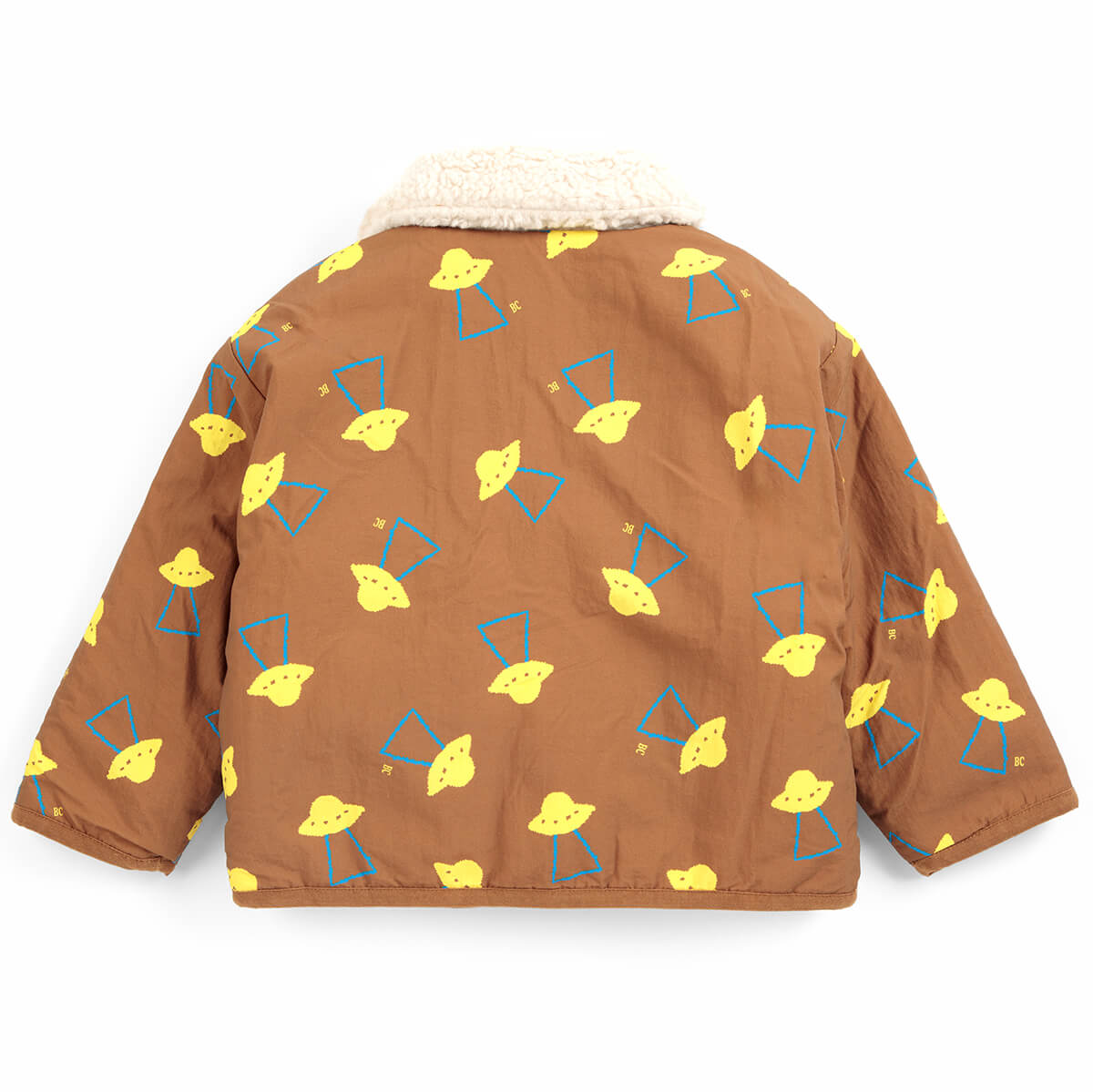 Pixel Abduction Sheepskin Reversible Baby Jacket by Bobo Choses