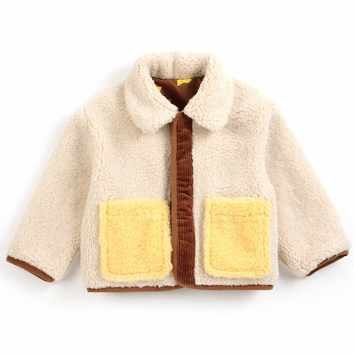 Pixel Abduction Sheepskin Reversible Baby Jacket by Bobo Choses