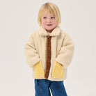 Pixel Abduction Sheepskin Reversible Baby Jacket by Bobo Choses