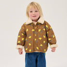 Pixel Abduction Sheepskin Reversible Baby Jacket by Bobo Choses