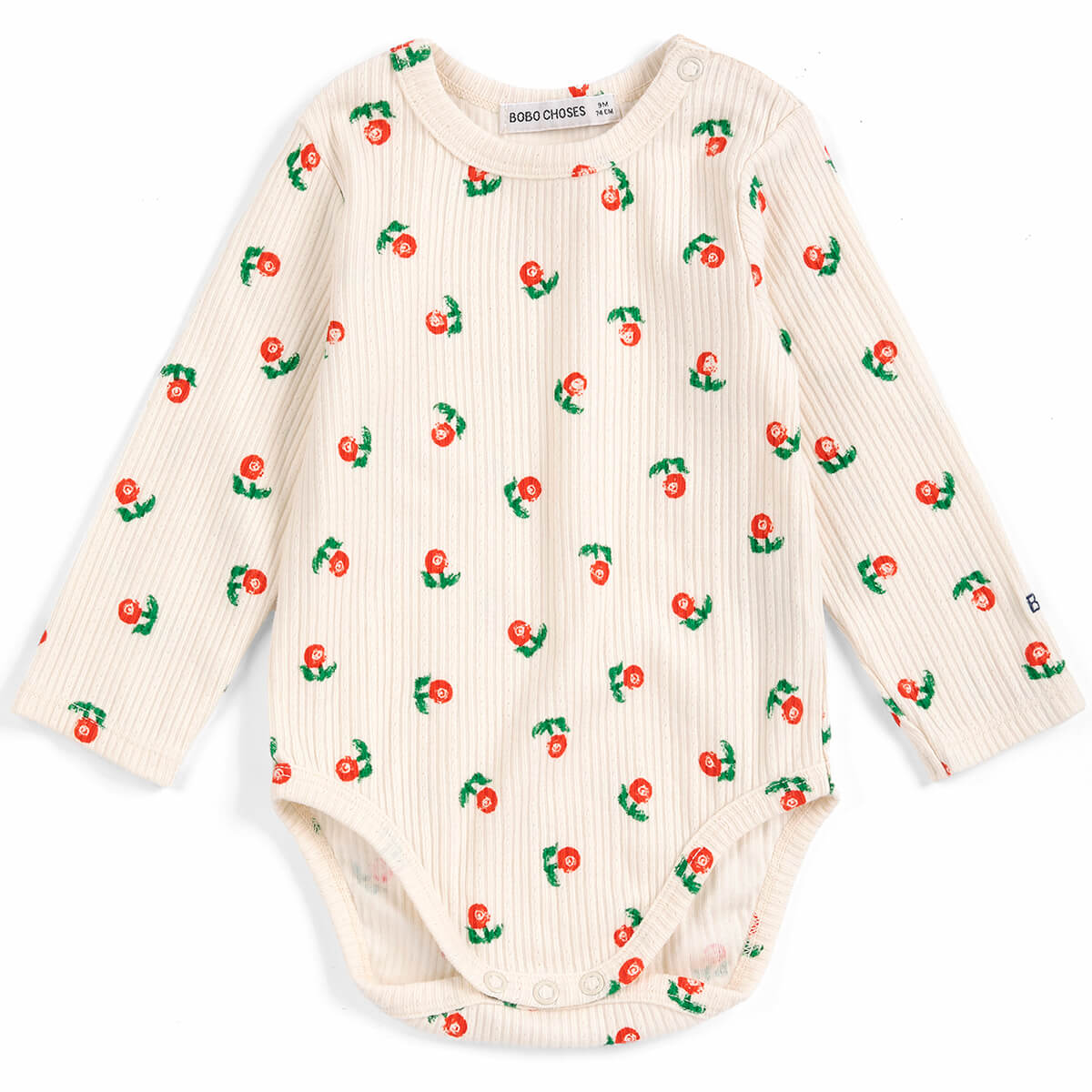 Stamp Bloom Fleece Baby Body by Bobo Choses
