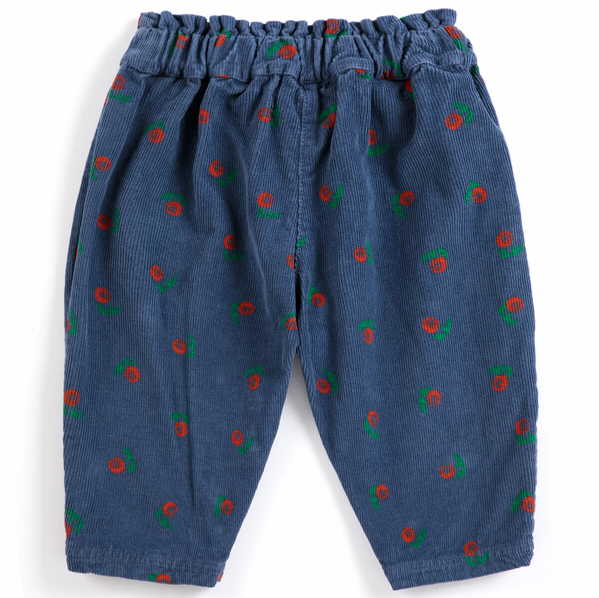 Stamp Bloom All Over Corduroy Baby Pants by Bobo Choses