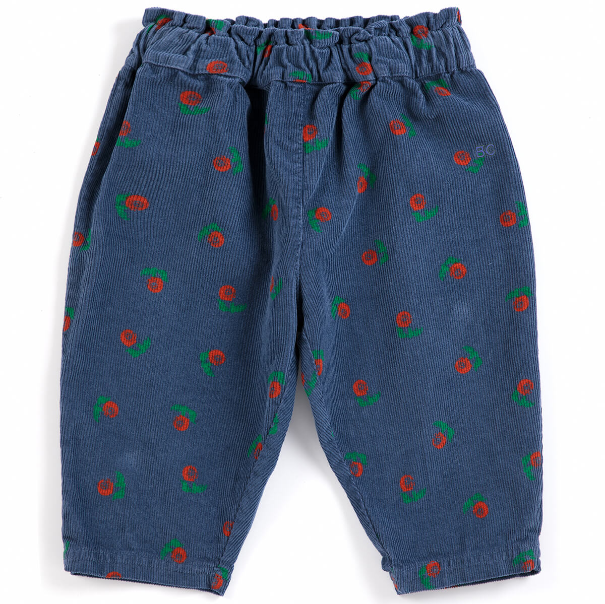 Stamp Bloom All Over Corduroy Baby Pants by Bobo Choses
