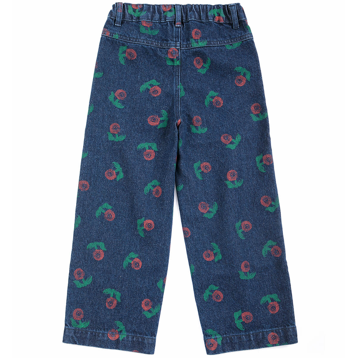 Stamp Bloom All Over Denim Pants by Bobo Choses