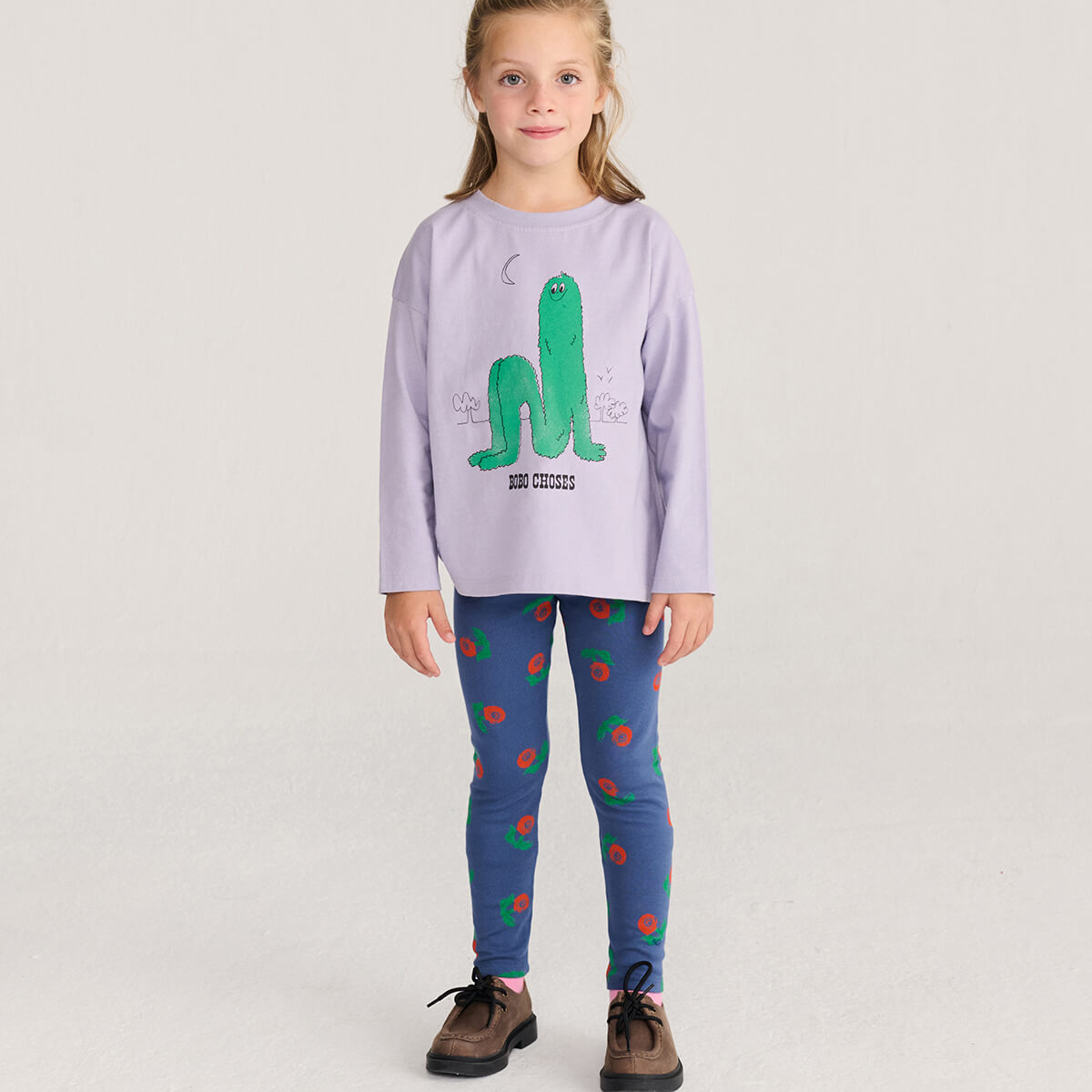 Stamp Bloom All Over Leggings by Bobo Choses