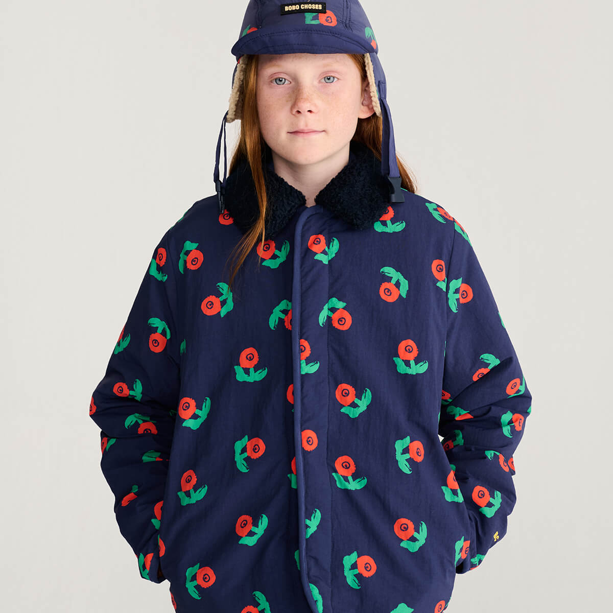 Stamp Bloom All Over Reversible Jacket by Bobo Choses