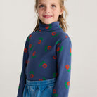 Stamp Bloom All Over Turtleneck T-Shirt by Bobo Choses