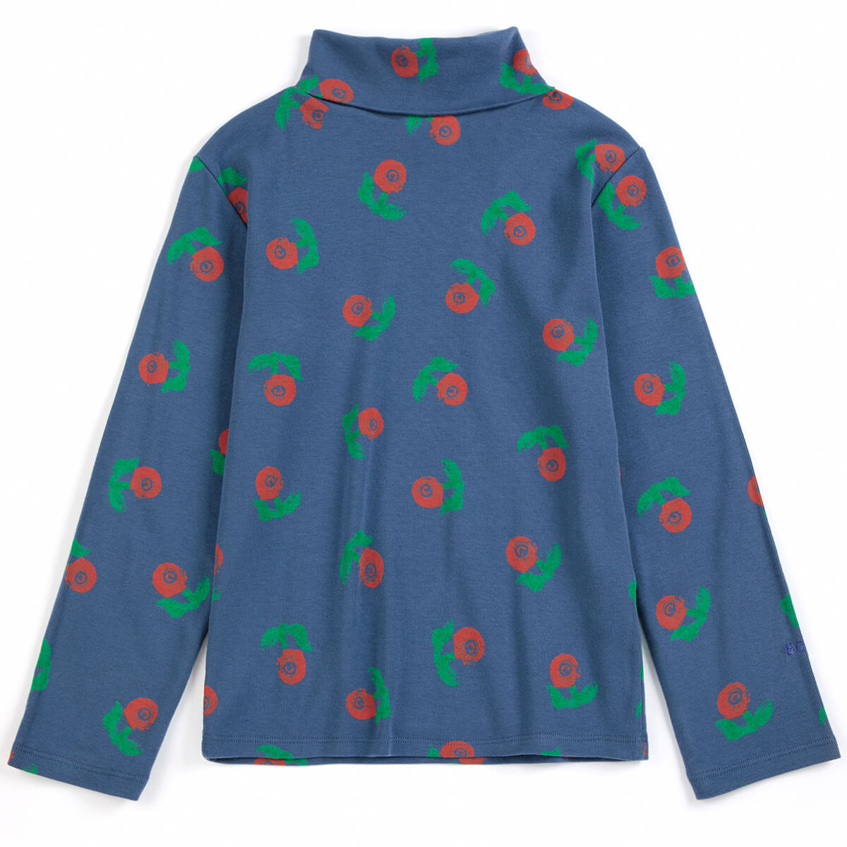 Stamp Bloom All Over Turtleneck T-Shirt by Bobo Choses