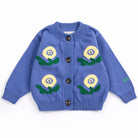 Stamp Bloom Baby Cardigan by Bobo Choses