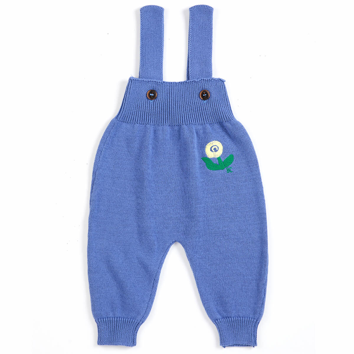 Stamp Bloom Knitted Baby Overall by Bobo Choses