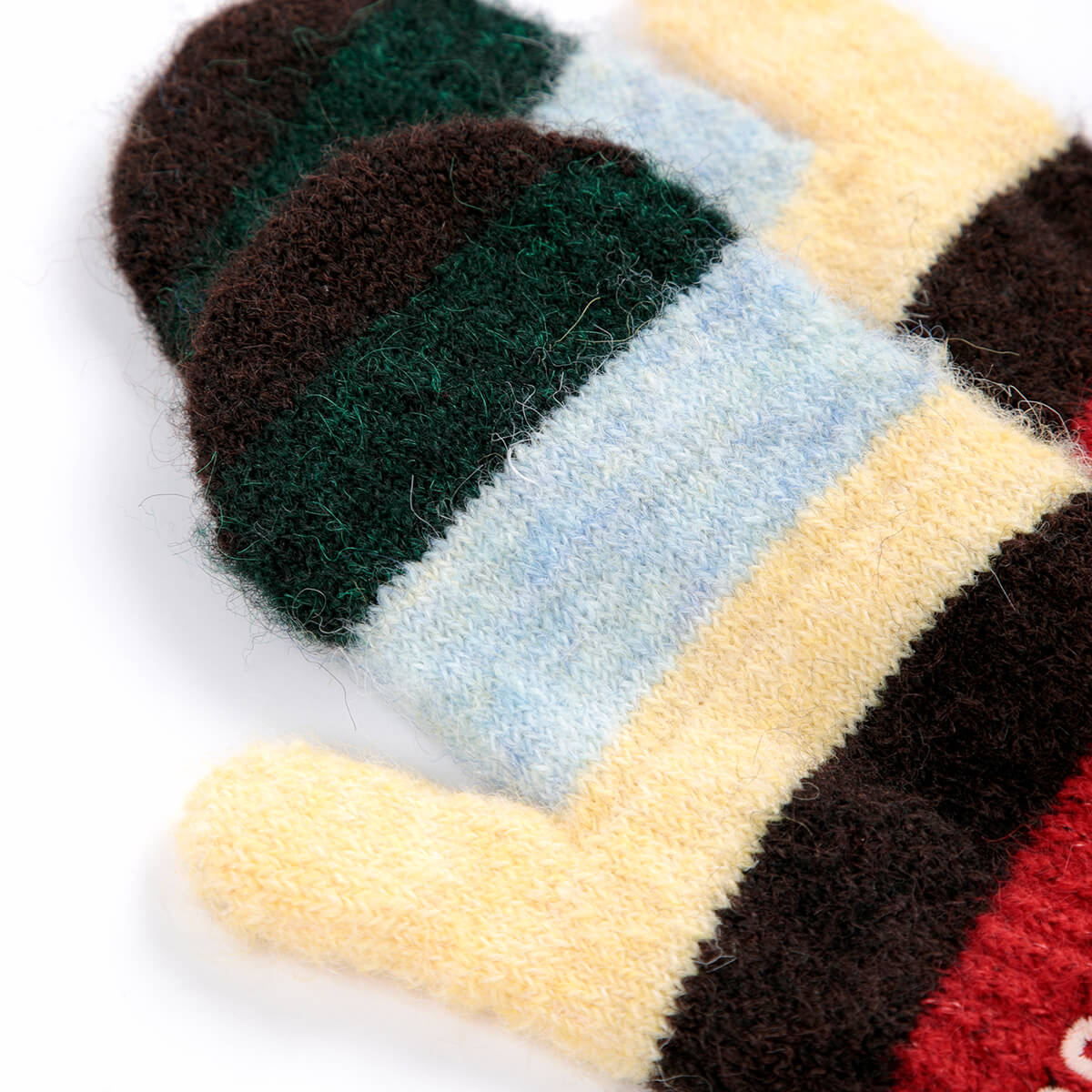 Striped Knitted Baby Mittens by Bobo Choses