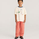 Taxi Saurus Tag Twill Pants by Bobo Choses