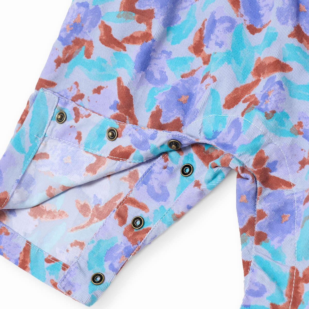 Watercolor All Over Corduroy Baby Overall by Bobo Choses