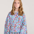 Watercolor All Over Cropped Sweatshirt by Bobo Choses