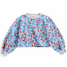 Watercolor All Over Cropped Sweatshirt by Bobo Choses