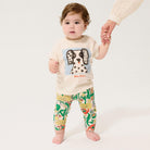 Color Herbalist All Over Baby Leggings by Bobo Choses
