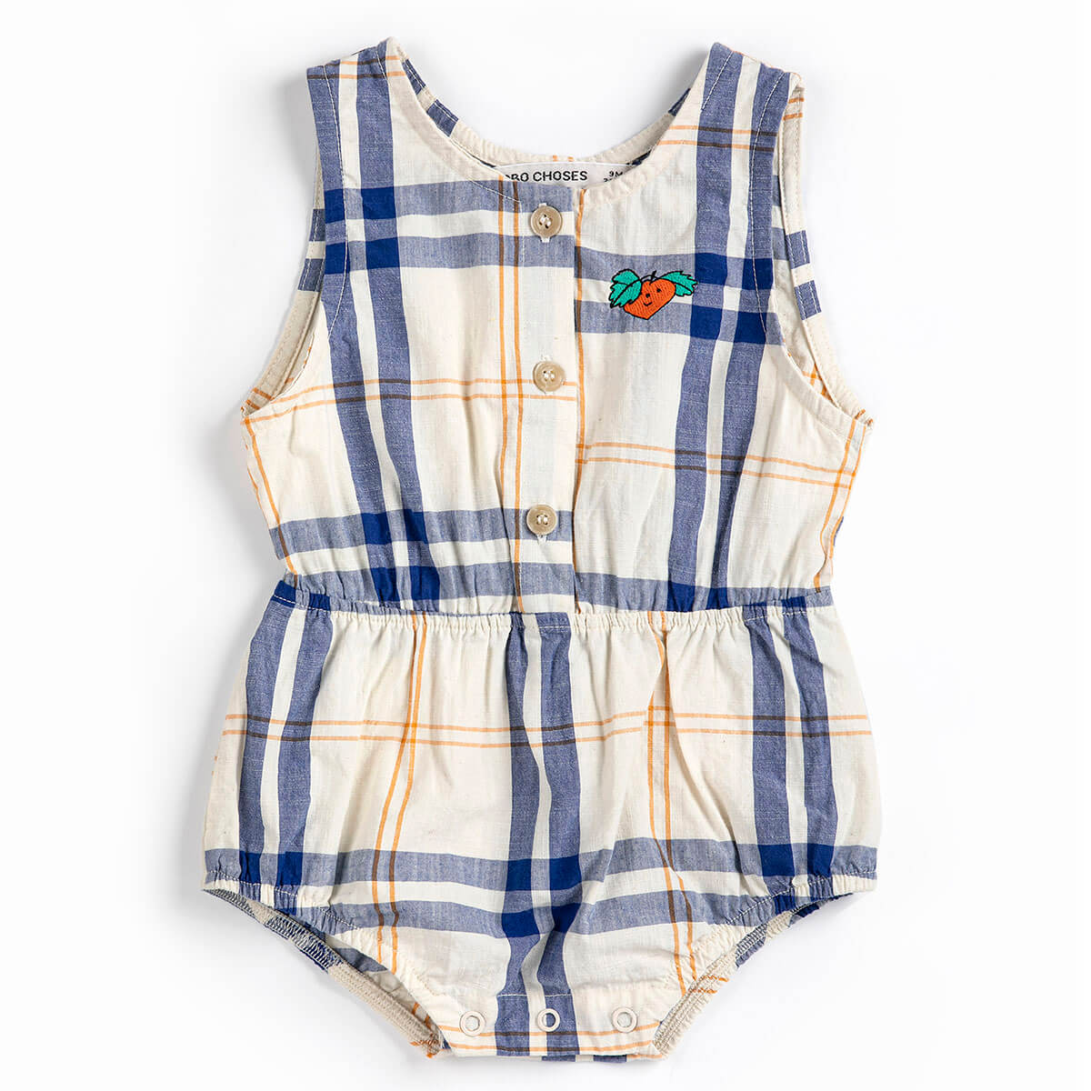 Fun Tartan Woven Baby Romper | Bobo Choses | Junior Edition