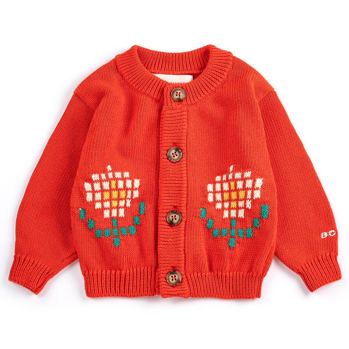 Pixel Daisy Baby Cardigan by Bobo Choses – Junior Edition