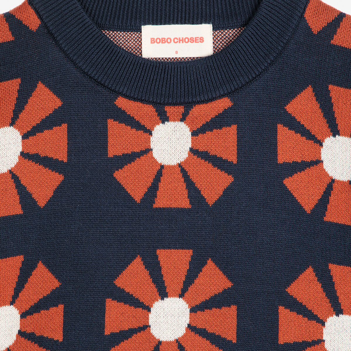 Flower Jacquard Jumper by Bobo Choses Womenswear – Junior Edition