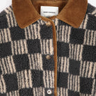 Almost Moiré Sherpa Jacket in Beige by Bobo Choses Womenswear