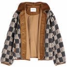 Almost Moiré Sherpa Jacket in Beige by Bobo Choses Womenswear