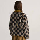 Almost Moiré Sherpa Jacket in Beige by Bobo Choses Womenswear