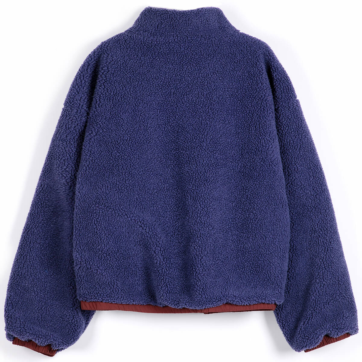 Color Block Nylon Sherpa Puffer in Multi by Bobo Choses Womenswear