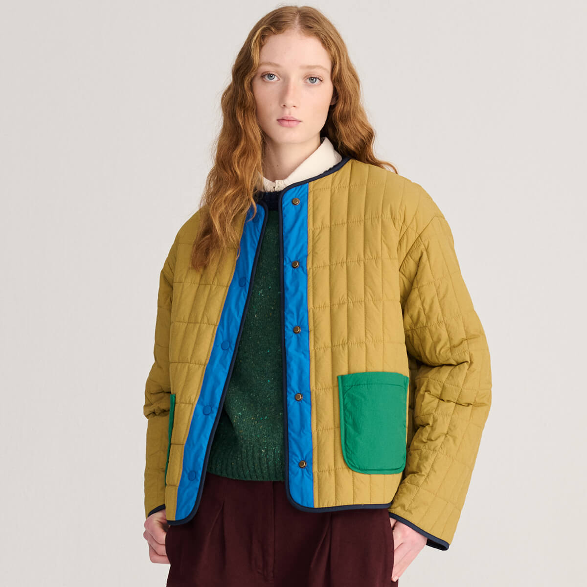 Colour Block Reversible Jacket by Bobo Choses Womenswear