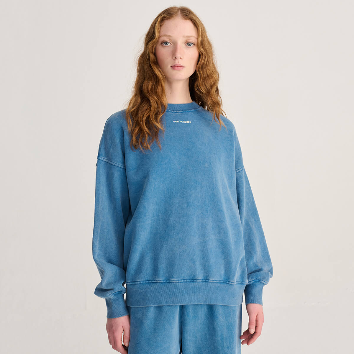 Ease Sweatshirt in Bright Blue by Bobo Choses Womenswear