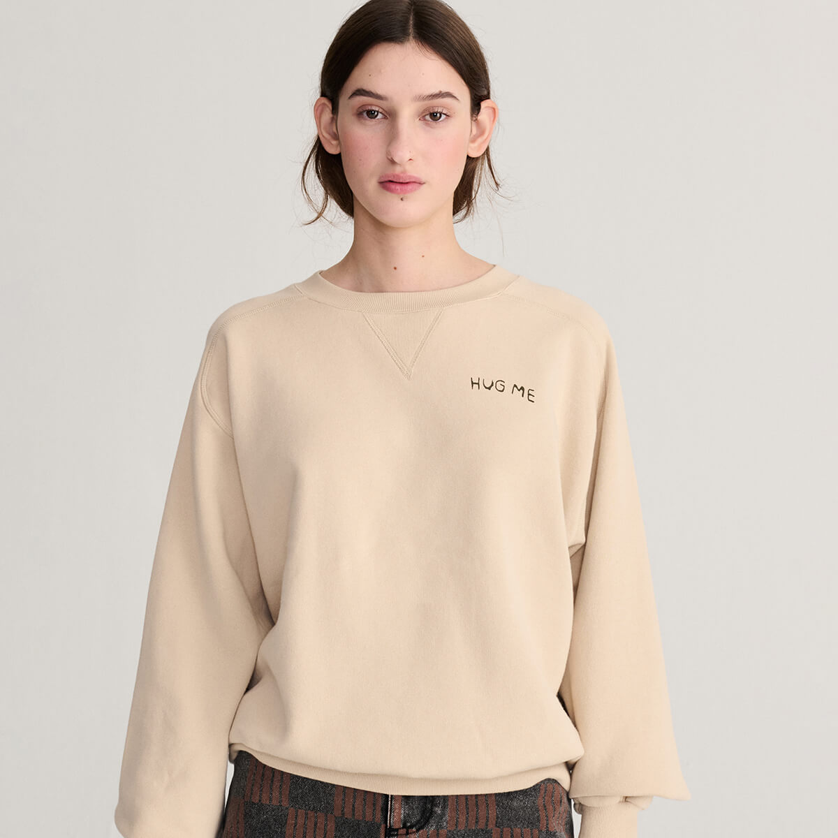 Hug Me Sweatshirt in Beige by Bobo Choses Womenswear