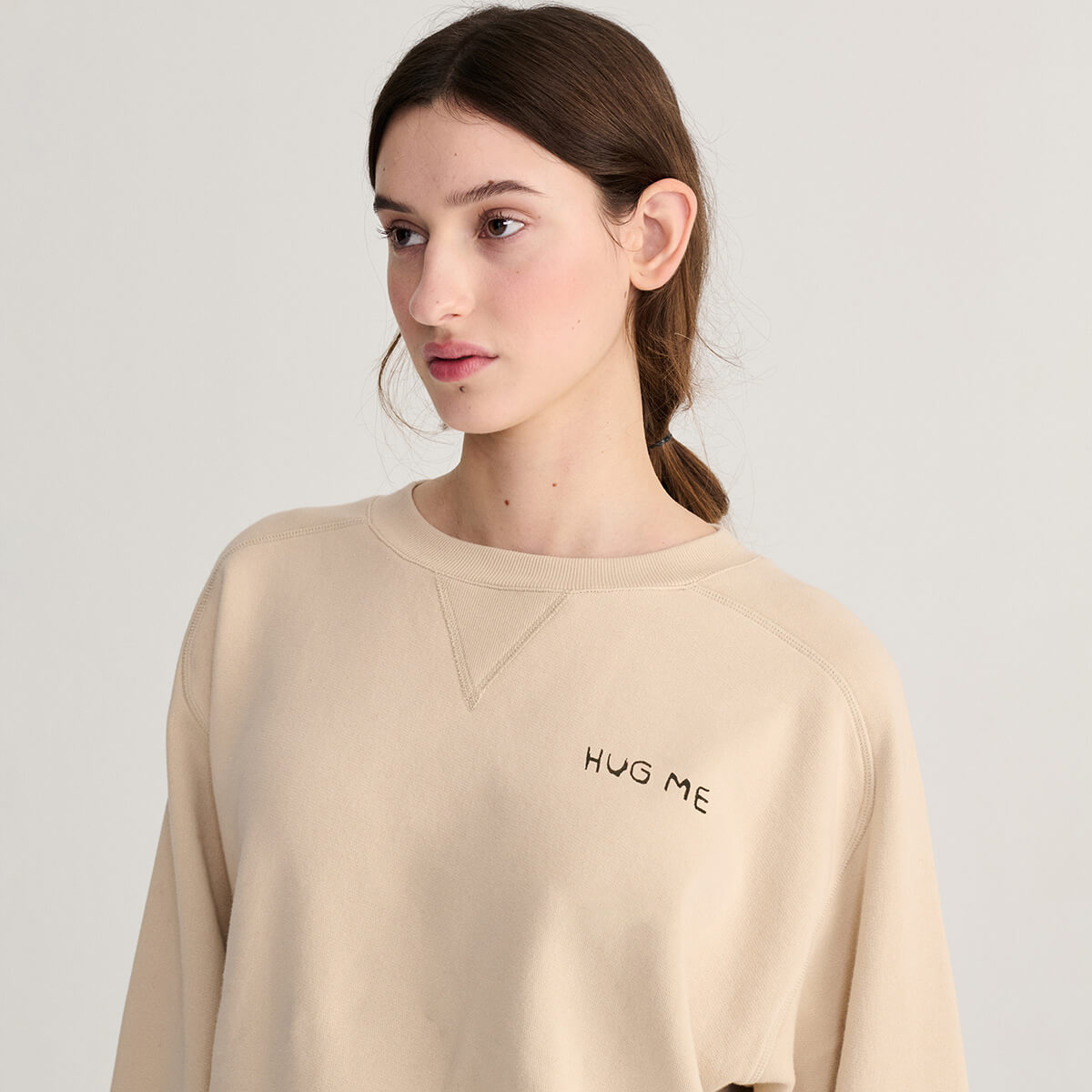 Hug Me Sweatshirt in Beige by Bobo Choses Womenswear