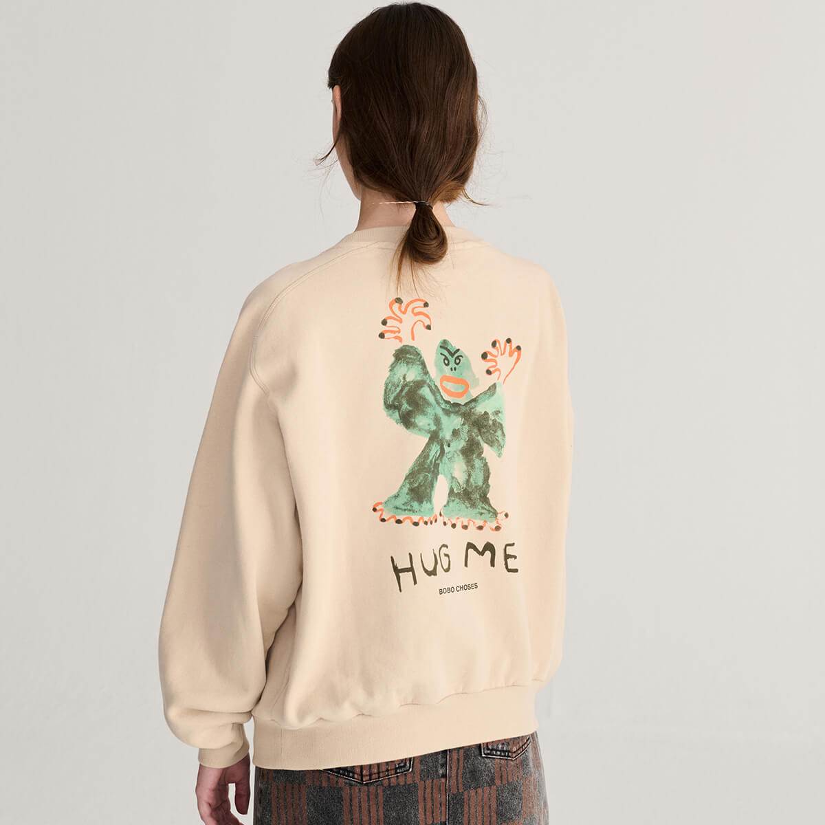 Hug Me Sweatshirt in Beige by Bobo Choses Womenswear