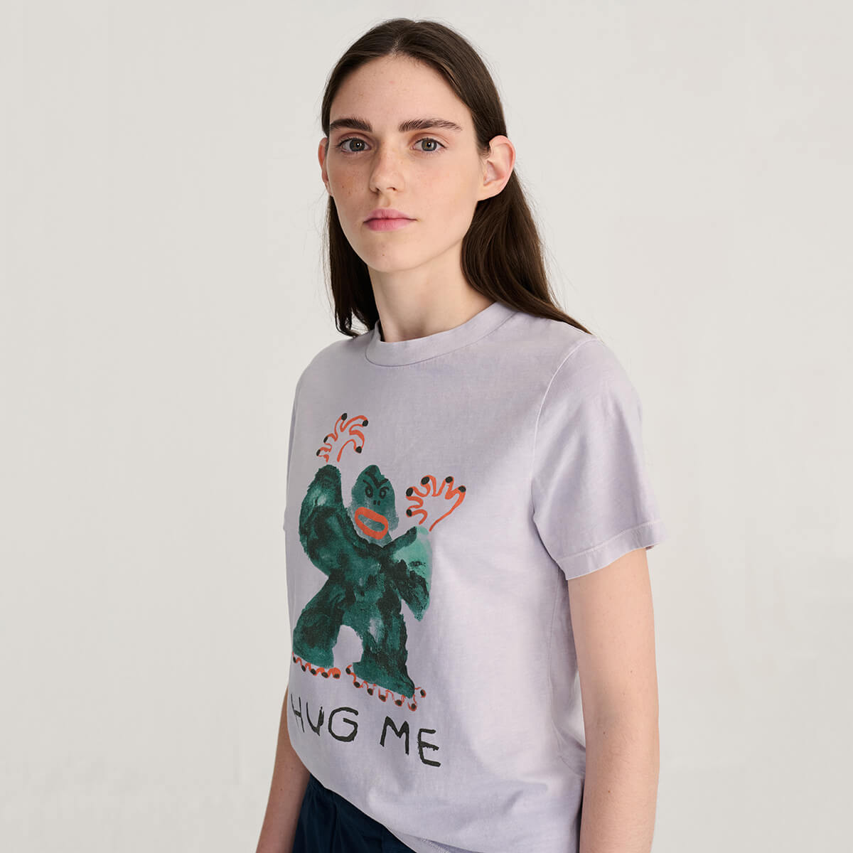 Hug Me T Shirt in Lavender by Bobo Choses Womenswear