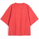 Monster Mug Embroidered T Shirt in Red by Bobo Choses Womenswear