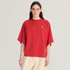 Monster Mug Embroidered T Shirt in Red by Bobo Choses Womenswear